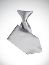 Boys silver elasticated tie
