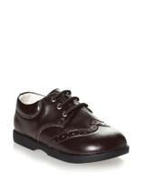 Baby boys brown formal shoes