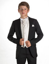 boys black & ivory prom suits