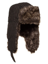 mens brown trapper hat