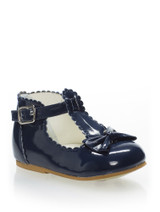 Baby girls navy shoes