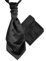 Black cravat and hanky