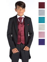 Boys black tail suit