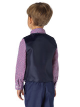 blue waistcoat suit