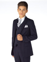 boys navy wedding suit
