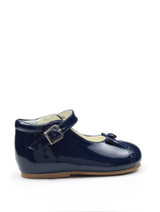 girls navy pram shoes