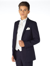 boys navy & ivory suit