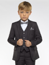 boys charcoal grey suit