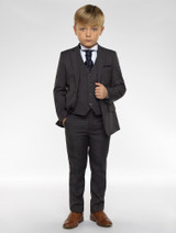boys charcoal grey suit