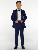 boys navy prom suit