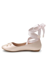 girls pink bridesmaid shoes