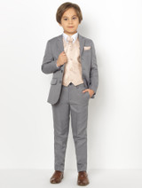 boys grey page boy outfit