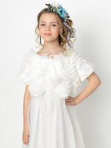 ivory flower girls dress
