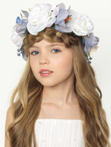 girls lilac flower crown