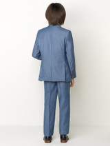 boys chambray blue suit