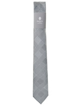 Boys grey tie and hanky set - Plaid