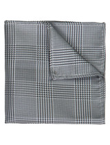 Boys grey tie and hanky set - Plaid