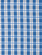 Boys blue tie and hanky set - Plaid