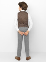 kids brown suit
