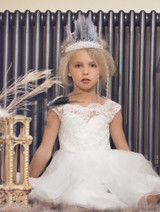 Ivory flower girl dress - Jessica