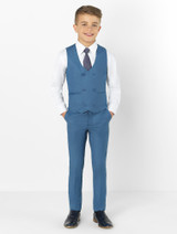 blue boys suit