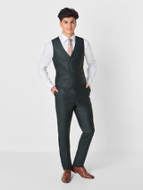 Page boys suit in dark green