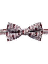 Boys royal stamp print dickie bow