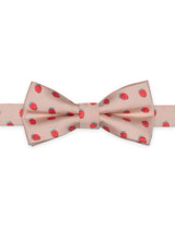 Boys Wimbledon blush pink strawberry print bow tie