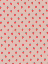 Blush pink strawberry print