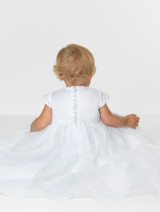 Girls White Christening Gown