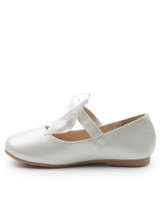 Girls White Bridesmaid Shoes