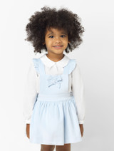 Baby Girls Blue & Ivory Outfit