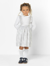Kidiwi Girls Grey Pinafore Dress