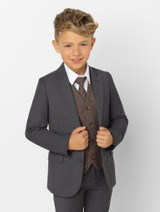 Paisley of London Boys Grey & Tweed Communion Suit