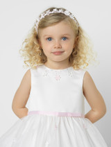 Kids Ivory & Pink Occasion Dress
