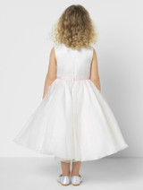 Ivory & Pink Wedding Dress