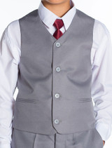 boys grey waistcoat