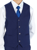 boys blue waistcoat