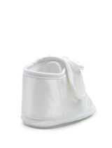 Girls white baby velcro shoes