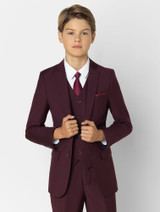 Paisley of London Boys Burgundy Suit