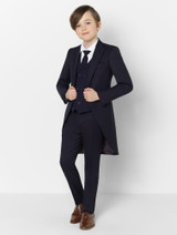Boys navy tail suit