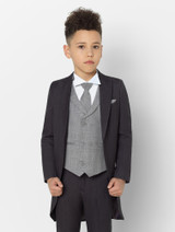 boys navy tail suit