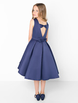 Navy flower girls dress