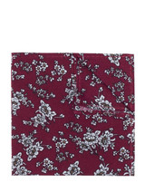 Boys wine floral hanky