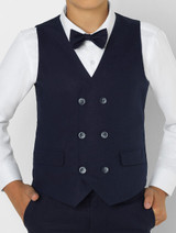 Boys navy waistcoat - Harvey