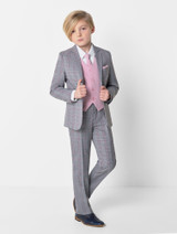 Kids grey and pink holy communion suit