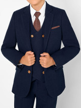 boys navy suit jacket