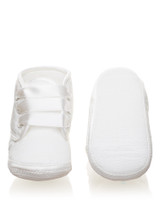 Ivory christening shoes