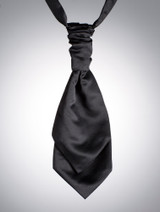 Boys black cravat for wedding