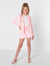 Girls pink short suit